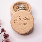 Personalized Wooden Ring Box for Wedding
