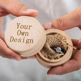 Personalized Wooden Ring Box for Wedding