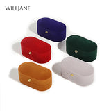 Velvet Wedding Ring Box Engagement Couple Gift Display Case