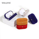 Velvet Wedding Ring Box Engagement Couple Gift Display Case
