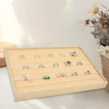 Stackable Jewelry Tray Inserts Organizer Box Burlap Wrapped Storage