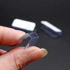 100pcs Plastic Jewelry PVC Hooks Adhesive Hanging Sticker DIY Accessories