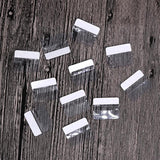 100pcs Plastic Jewelry PVC Hooks Adhesive Hanging Sticker DIY Accessories