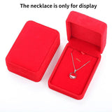 Velvet Box Jewelry Display Necklace Pendant Earrings Packaging