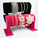 Velvet Headband Hair Clasp Display Stand Rack Jewelry Holder Showcase
