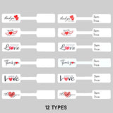 180pcs With Love Thank You Label For DIY Packages