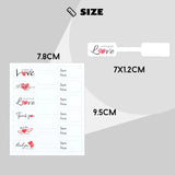 180pcs With Love Thank You Label For DIY Packages