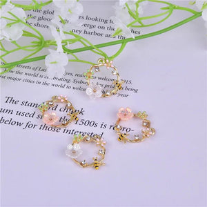 10pcs Bee Flower Lace Metal Charms DIY Jewelry Making 18mm