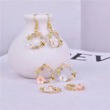 10pcs Bee Flower Lace Metal Charms DIY Jewelry Making 18mm