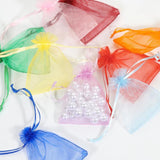 100 Pcs Drawstring Organza Bags Jewelry Wedding Pouches