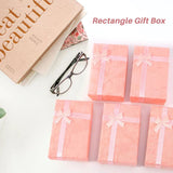 5PCS Bowknot Jewelry Package Case Rectangle(8.5X5cm)
