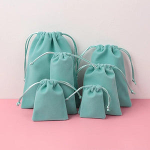 5pcs Velvet Bag Drawstrings Small Jewelry Gift Display Packing Bags