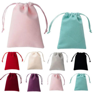 5pcs Velvet Bag Drawstrings Small Jewelry Gift Display Packing Bags