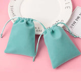 5pcs Velvet Bag Drawstrings Small Jewelry Gift Display Packing Bags