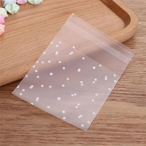 100pcs Flower OPP Wrapping Bag Pouch Jewelry Packaging Pouch