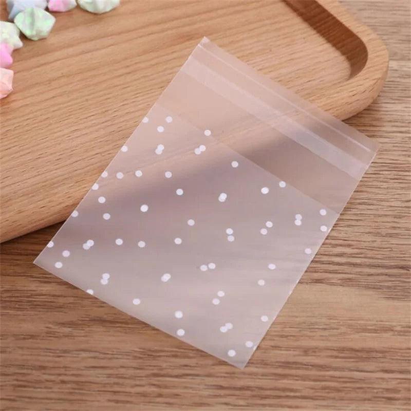 100pcs Flower OPP Wrapping Bag Pouch Jewelry Packaging Pouch