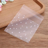 100pcs Flower OPP Wrapping Bag Pouch Jewelry Packaging Pouch