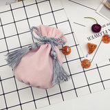 Velvet Drawstring Bag 12x17cm MP3 Jewelry Pouch