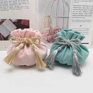 Velvet Drawstring Bag 12x17cm MP3 Jewelry Pouch