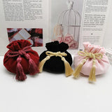Velvet Drawstring Bag 12x17cm MP3 Jewelry Pouch