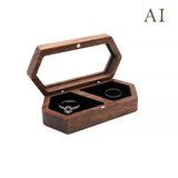 Wooden Travel Jewelry Box Large Capacity Earring Ring Storage Gift Case