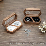 Wooden Travel Jewelry Box Large Capacity Earring Ring Storage Gift Case
