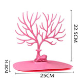 Pink Rose Red Deer Jewelry Set Display Cases