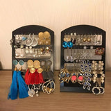48 Holes Jewelry Organizer Stand Plastic Earring Holder