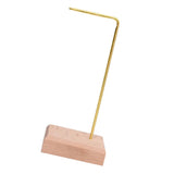 Wooden Base Metal Jewelry Display Stand for Earrings & Rings