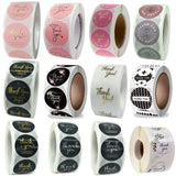 500pcs Thank You Stickers for Small Business Packaging Box Decoration