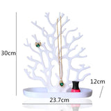 Coral Jewelry Set Display Stand Storage for Women