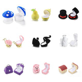 Velvet Jewelry Ring Box Earrings Organizer Holder