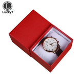 Leather Watch Box Jewelry Organizer Wrist Watches Holder Display Storage