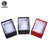 Leather Watch Box Jewelry Organizer Wrist Watches Holder Display Storage