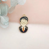 10PCS Magic School Charm for Necklace Bracelet DIY Jewelry Keychain Charm