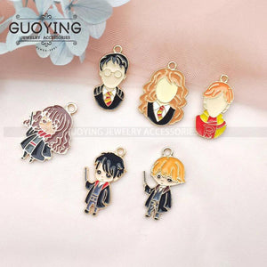 10PCS Magic School Charm for Necklace Bracelet DIY Jewelry Keychain Charm