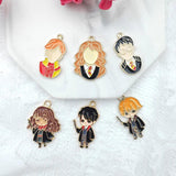 10PCS Magic School Charm for Necklace Bracelet DIY Jewelry Keychain Charm