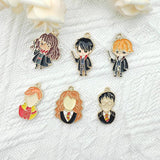 10PCS Magic School Charm for Necklace Bracelet DIY Jewelry Keychain Charm