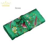 Satin Jewelry Roll Organizer Travel Bag Mix Colors