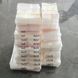 500pcs Transparent Self Adhesive Plastic Bags for Jewelry Packing