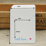 50pcs Earring Display Cards Jewelry Cardboard Hot 5x7cm