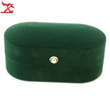 Velvet Ring Box Double Stud Jewelry Packaging Case Earrings Storage
