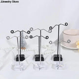 Clear Acrylic Stud Earring Display Rack Organizer Holder Hook Hanger