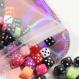 50pcs Holographic Pink Zip Lock Pouches for Jewelry Retail Packing