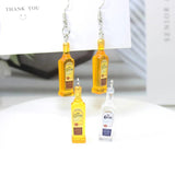 10Pcs 3D Alcohol Charm Bottle Pendant for DIY Jewelry 35*9MM
