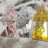 Acrylic Earrings Display Clear Coat Hangers Organizer Stand Showcase
