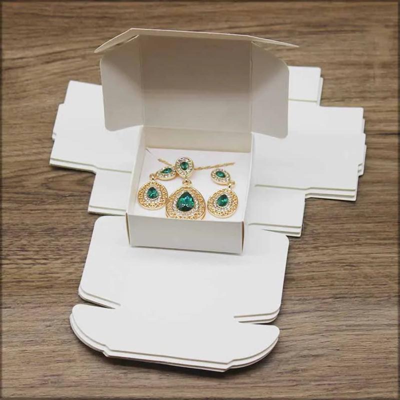 DIY Paper Jewelry Display Box Set for Necklaces and Earrings