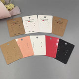 50pcs Earring Display Cards for Hanging Earrings Studs Eardrops