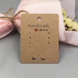 50pcs Earring Display Cards for Hanging Earrings Studs Eardrops