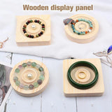 Wood Bangle Bracelet Earings Rings Jewelry Wrist Watch Display Rack Holder